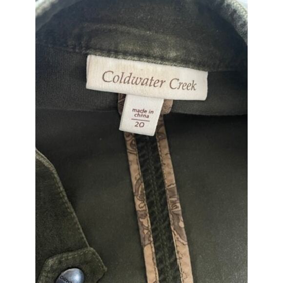 Coldwater Creek Green Brushed Velour Jacket - Picture 3 of 9